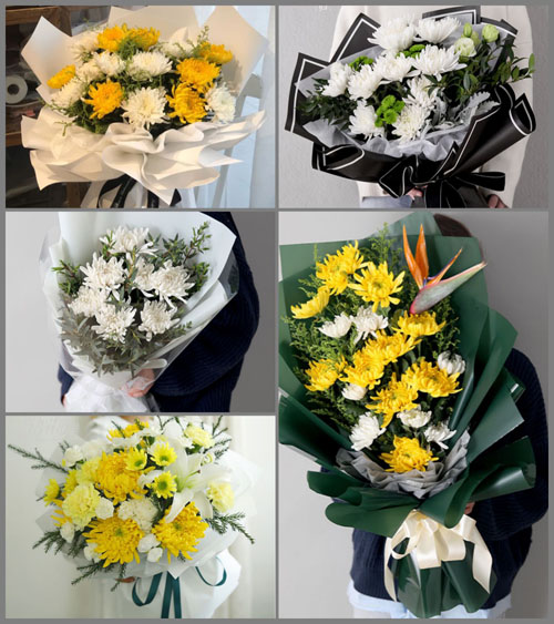 广东肇庆市广宁县南街镇星平村白事花束代送